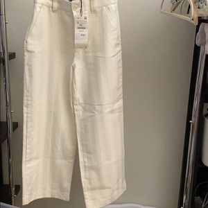 Zara high rise wide leg pants